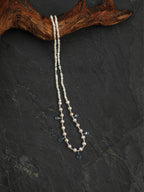 SENLORE Blue Love Crystal Pearl Necklace – Lifestyle Shot