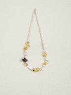 SENLORE Crystal Flower Pearl Necklace – Lifestyle Shot