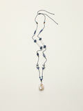 SENLORE Blue Minimalist Baroque Necklace – Front View
