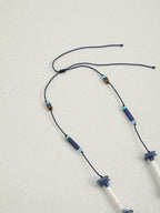 SENLORE Blue Minimalist Baroque Necklace – Lifestyle Shot