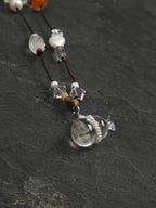 SENLORE Pure Crystal Lucky Gourd Necklace – Detail Close-up