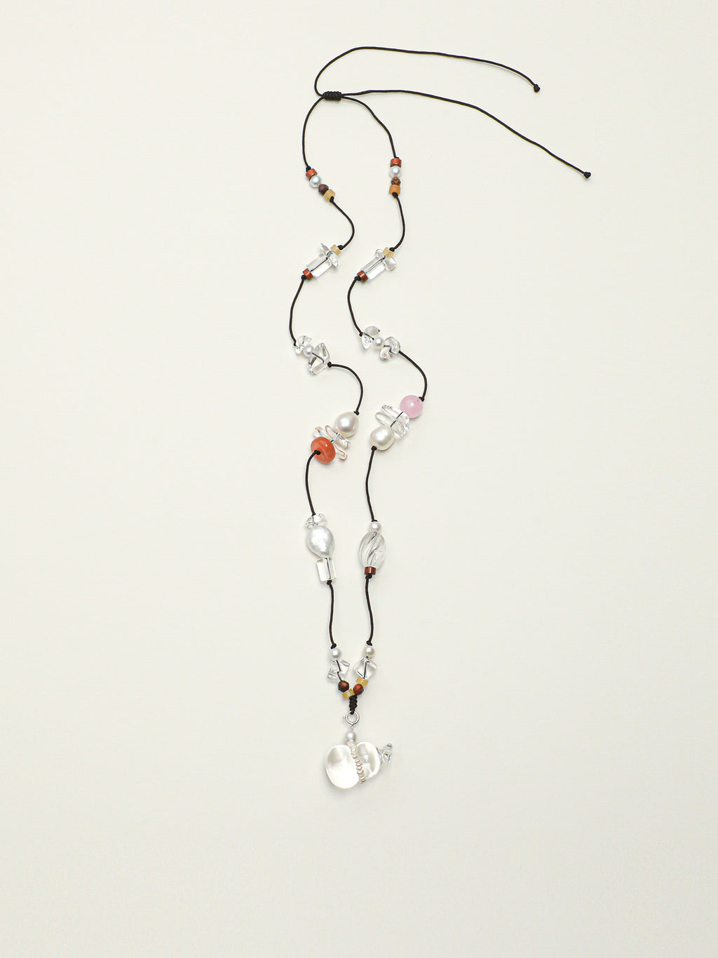 SENLORE Pure Crystal Lucky Gourd Necklace – Side View