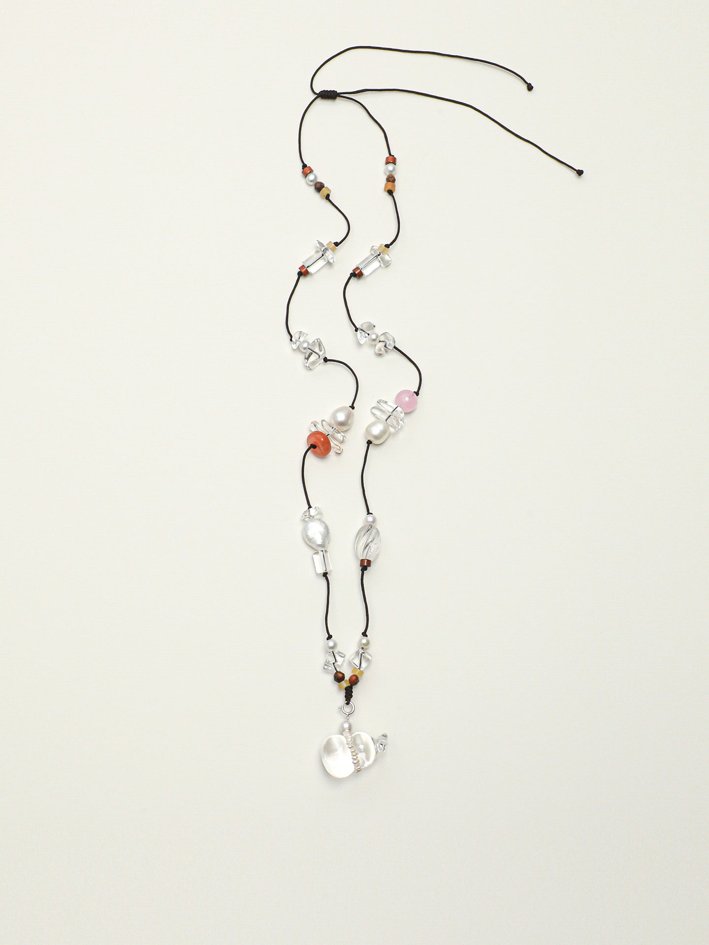SENLORE Pure Crystal Lucky Gourd Necklace – Side View