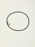 SENLORE Minimalist Black Tourmaline Baroque Necklace – Lifestyle Shot