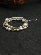 SENLORE Silver Scrap Baroque Pearl Necklace – Lifestyle Shot