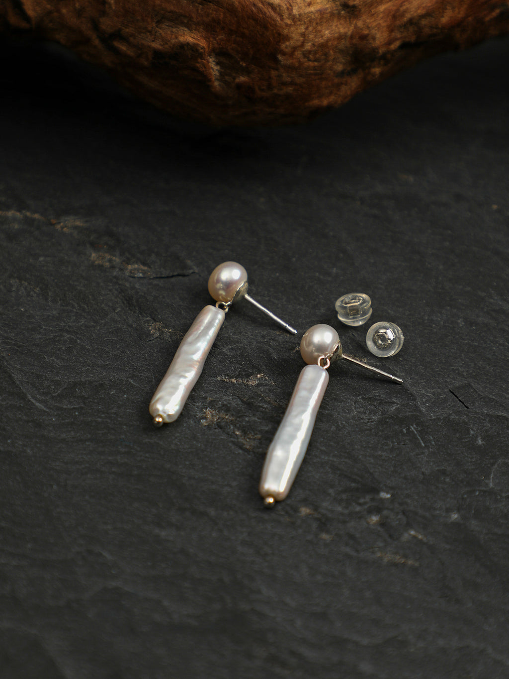 SENLORE Long Baroque Earrings – Front View