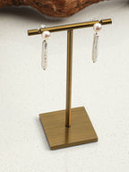 SENLORE Long Baroque Earrings – Side View