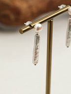 SENLORE Long Baroque Earrings – Lifestyle Shot