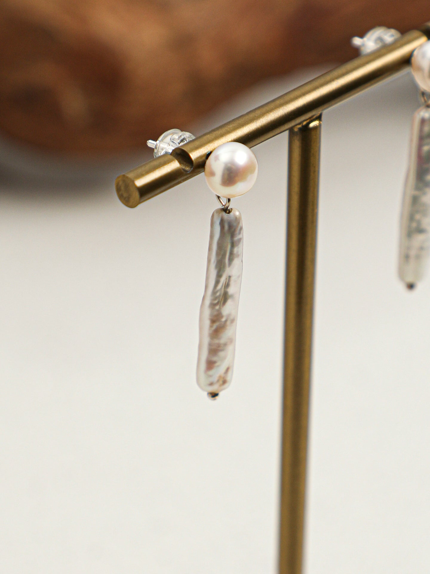 SENLORE Long Baroque Earrings – Lifestyle Shot