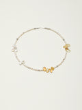 SENLORE Petal Crystal Bead Necklace – Front View