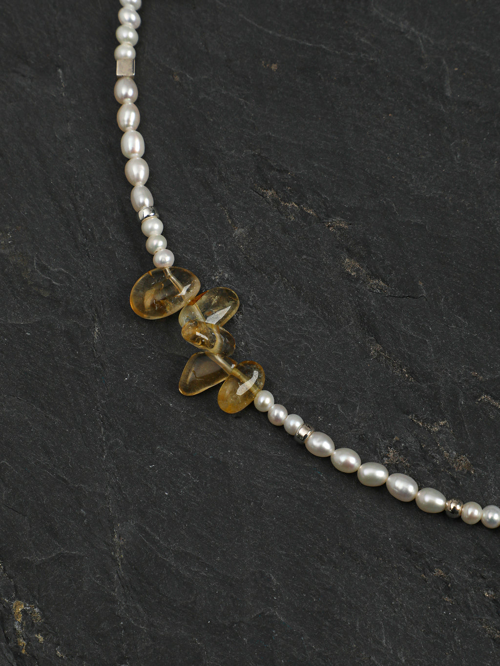 SENLORE Petal Crystal Bead Necklace – Lifestyle Shot