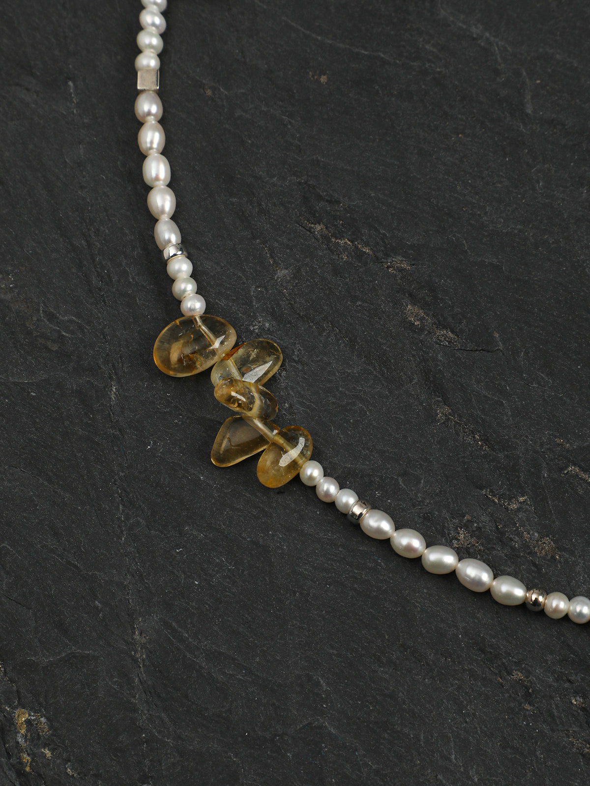 SENLORE Petal Crystal Bead Necklace – Lifestyle Shot