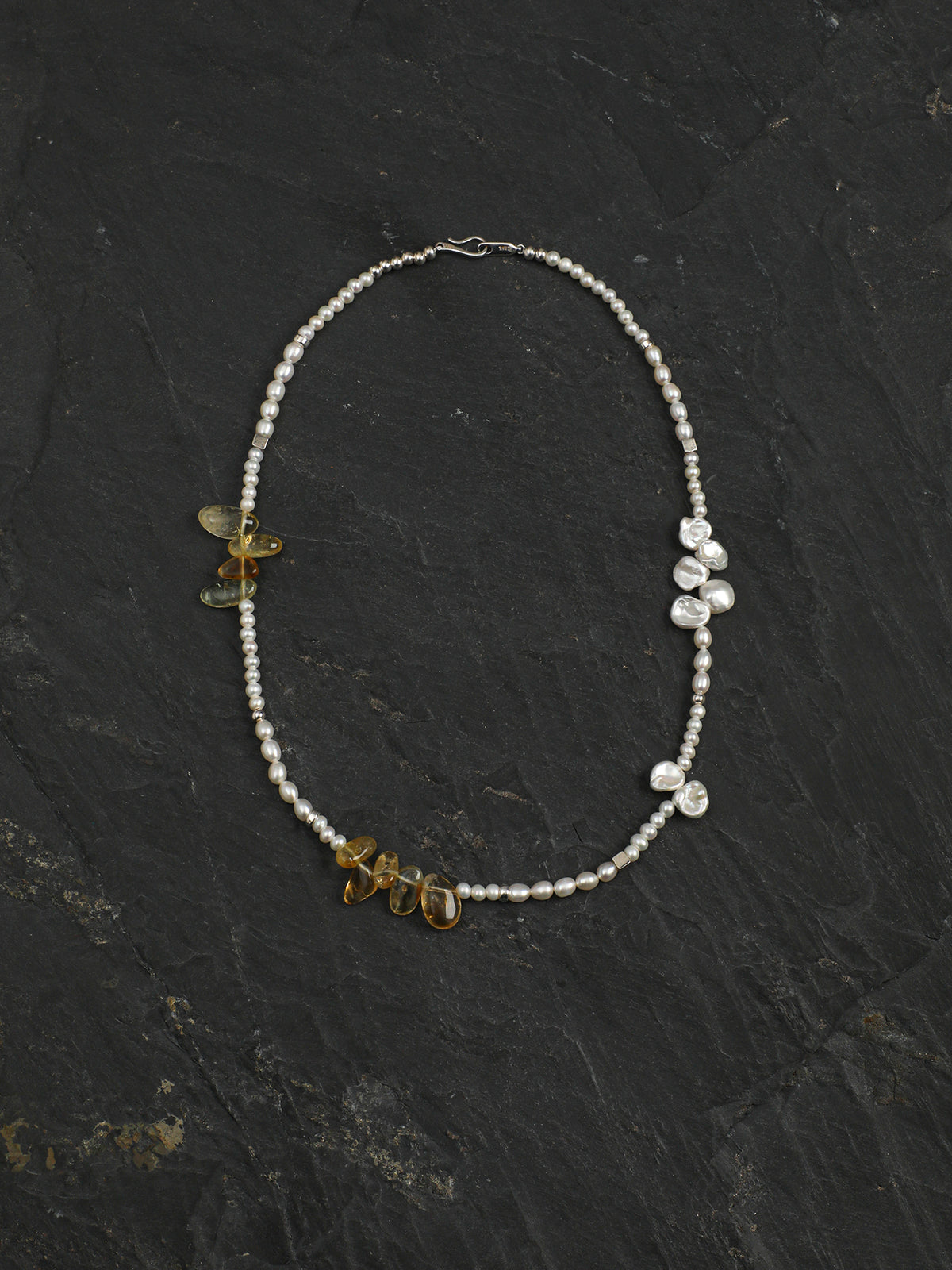 SENLORE Petal Crystal Bead Necklace – Lifestyle Shot