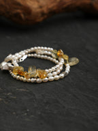 SENLORE Petal Crystal Bead Necklace – Lifestyle Shot