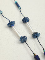 SENLORE Lapis Lazuli Tassel Pearl Necklace – Lifestyle Shot