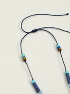 SENLORE Lapis Lazuli Tassel Pearl Necklace – Lifestyle Shot