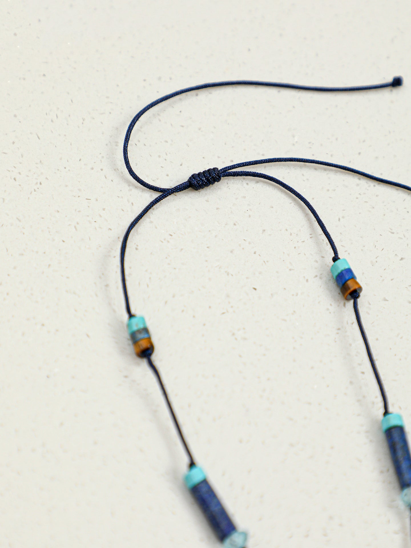 SENLORE Lapis Lazuli Tassel Pearl Necklace – Lifestyle Shot