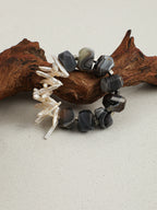 Persian Agate & Baroque Pearl Bracelet — Persian Agate, Baroque Pearl & Sterling Silver | SENLORE