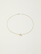 SENLORE Morning Glory Flower Pearl Necklace – Front View