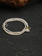 SENLORE Morning Glory Flower Pearl Necklace – Lifestyle Shot