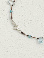 Colorful Mood Crystal Bracelet — topaz teardrop, faceted ametrine teardrop, faceted peridot teardrop | SENLORE