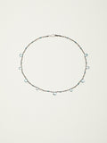 Topaz Teardrop Necklace — Blue Lament — topaz teardrop, topaz, sterling silver round beads... | SENLORE