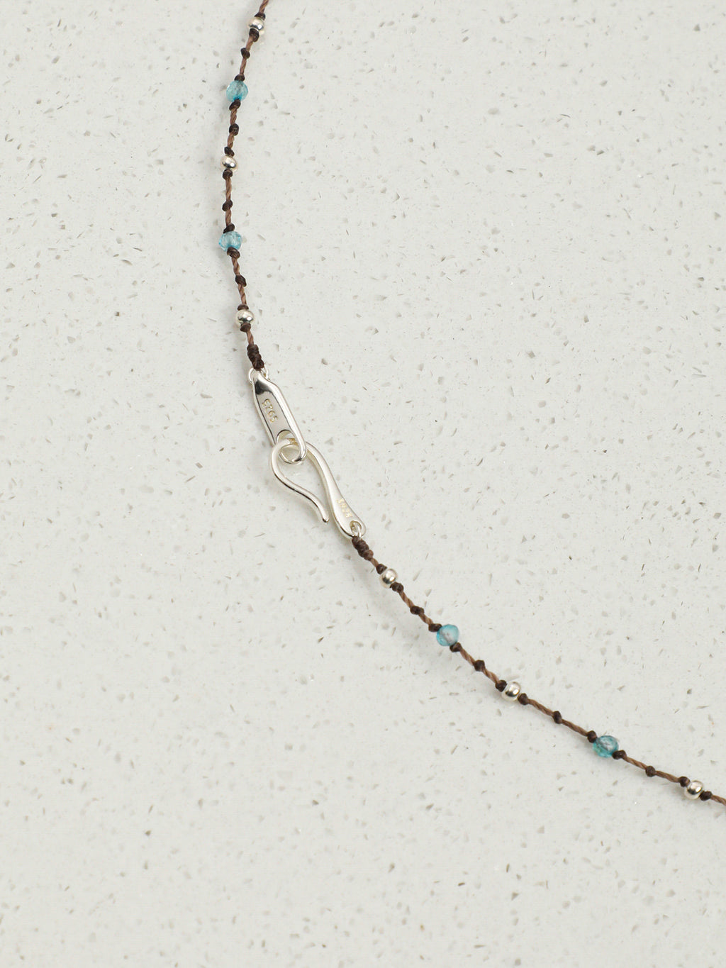 Topaz Teardrop Necklace — Blue Lament — topaz teardrop, topaz, sterling silver round beads... | SENLORE