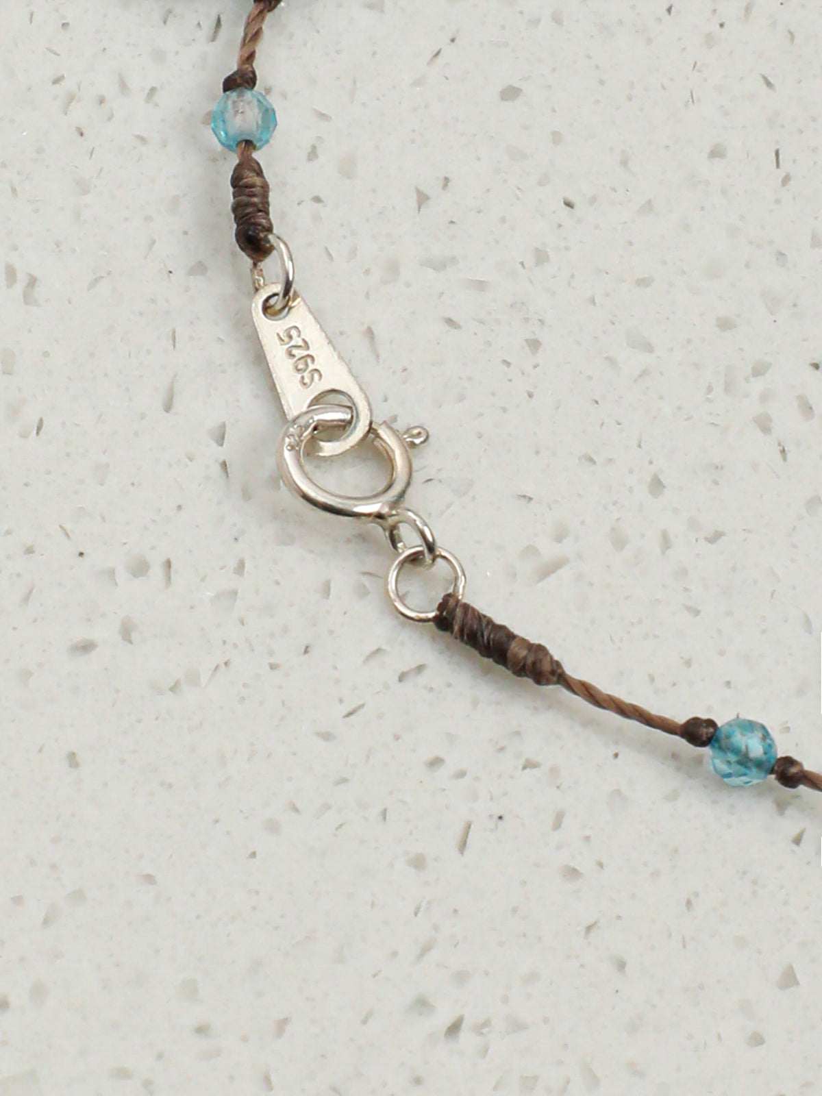 Minimalist Blue Topaz Bracelet — topaz teardrop, topaz | SENLORE