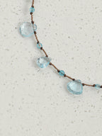 Minimalist Blue Topaz Bracelet — topaz teardrop, topaz | SENLORE