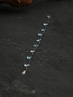 Minimalist Blue Topaz Bracelet — topaz teardrop, topaz | SENLORE