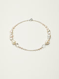Baroque Fantasy Necklace — white seed pearl & large baroque pearl & S925 Sterling Silver | SENLORE