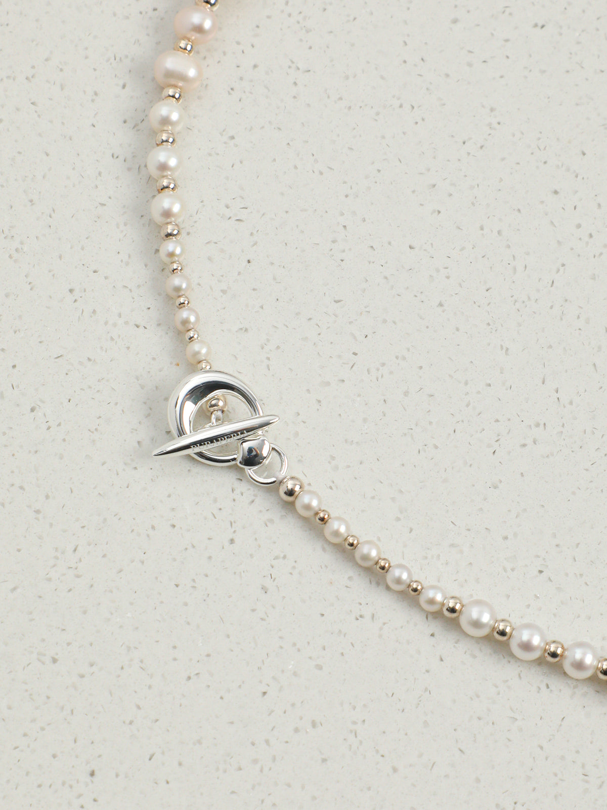 Baroque Fantasy Necklace — white seed pearl & large baroque pearl & S925 Sterling Silver | SENLORE