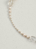 Baroque Fantasy Necklace — white seed pearl & large baroque pearl & S925 Sterling Silver | SENLORE