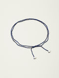 Lapis Lazuli Block & Petal Pearl Necklace — lapis lazuli blocks, petal beads | SENLORE