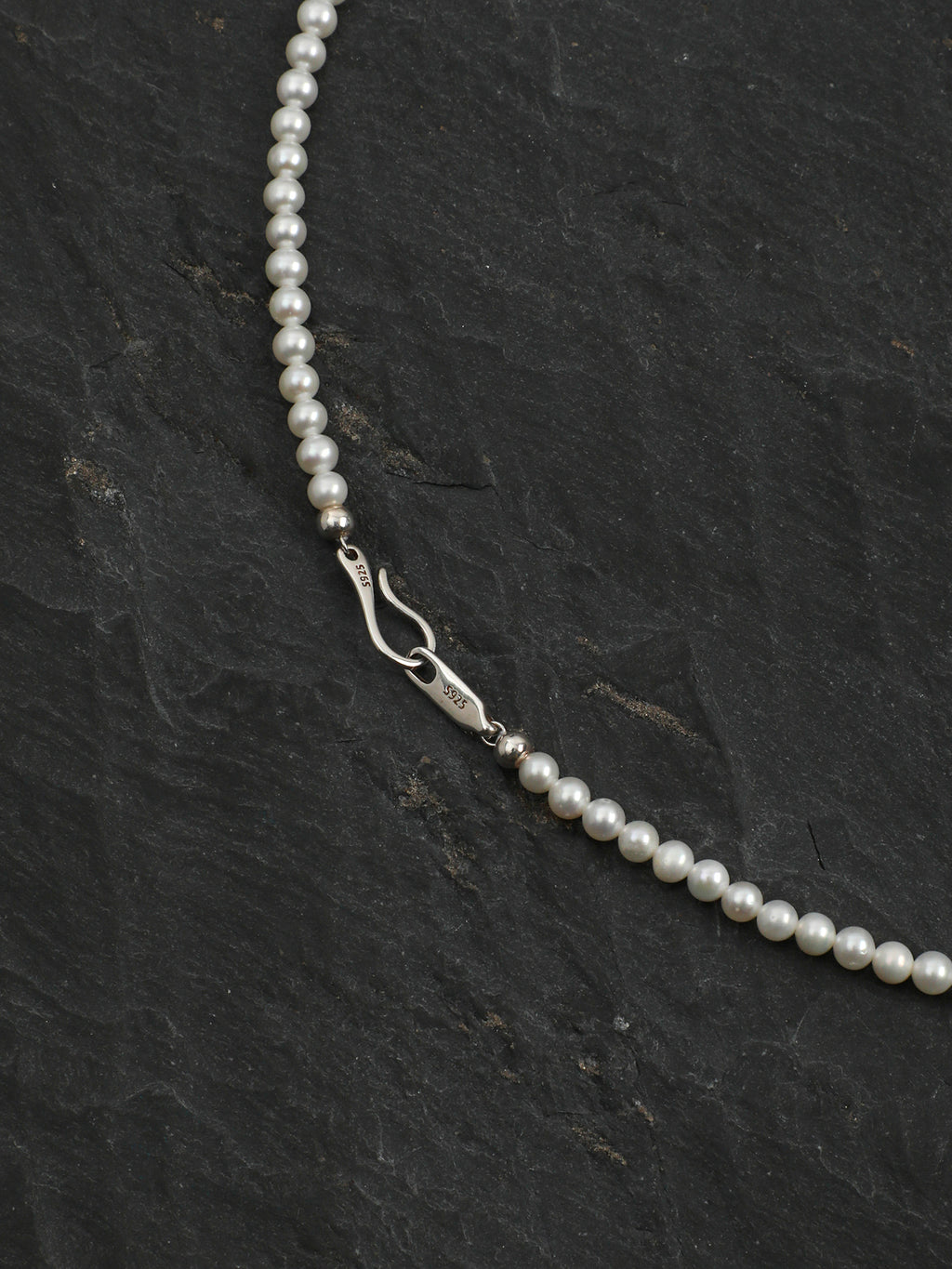 Classic Elegance Bow-Knot Pearl Necklace — natural seed pearls, sterling silver large-hole bead... | SENLORE
