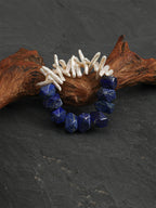 SENLORE Baroque Lapis Lazuli Bracelet – Side View