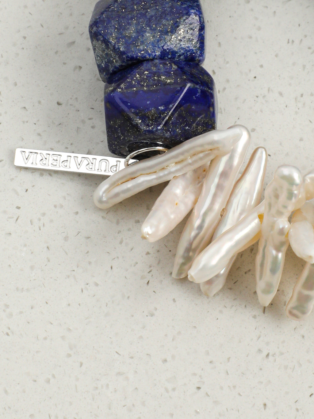SENLORE Baroque Lapis Lazuli Bracelet – Lifestyle Shot