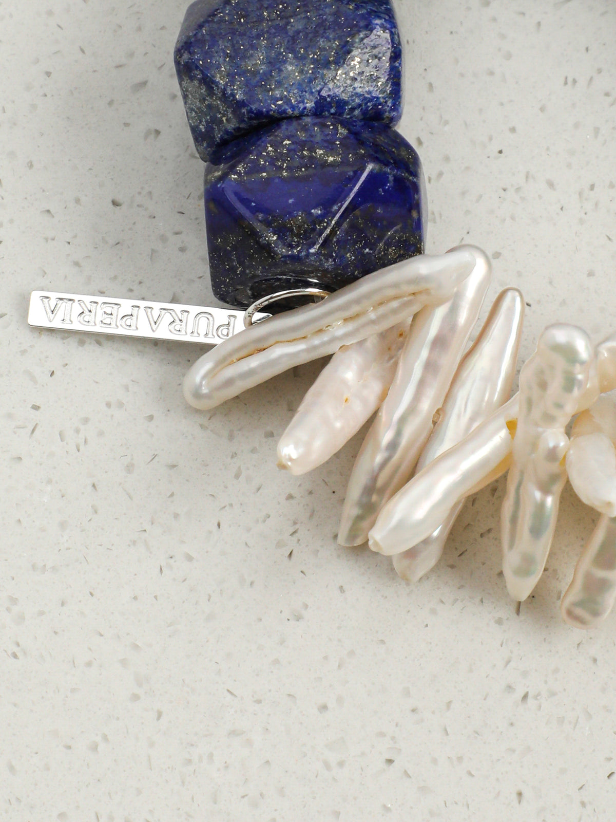 SENLORE Baroque Lapis Lazuli Bracelet – Lifestyle Shot