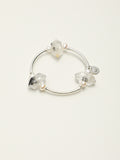 Black Galaxite Double-Point Sterling Silver Bracelet — Black Galaxite & Sterling Silver | SENLORE