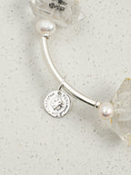 Black Galaxite Double-Point Sterling Silver Bracelet — Black Galaxite & Sterling Silver | SENLORE