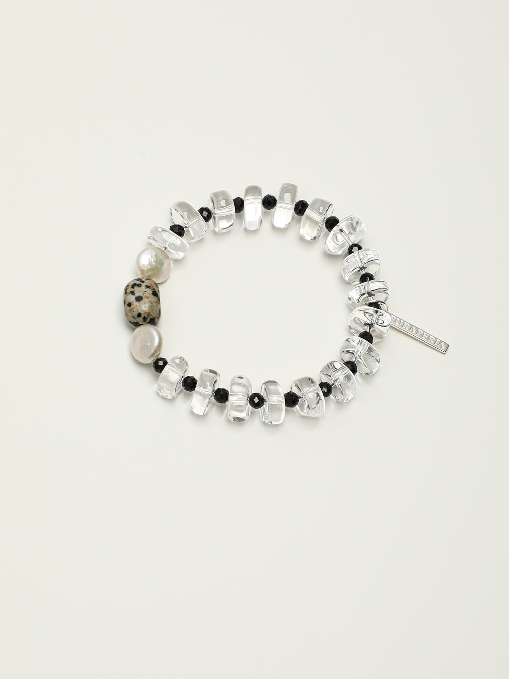 Clear Quartz Cherry Blossom & Baroque Pearl Bracelet — Clear Quartz, Baroque Pearl & Sterling Silver | SENLORE