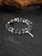 Clear Quartz Cherry Blossom & Baroque Pearl Bracelet — Clear Quartz, Baroque Pearl & Sterling Silver | SENLORE