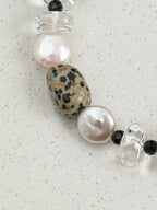 Clear Quartz Cherry Blossom & Baroque Pearl Bracelet — Clear Quartz, Baroque Pearl & Sterling Silver | SENLORE
