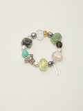 Rainbow Crystal Freeform & Baroque Pearl Bracelet — Mixed Gemstones, Baroque Pearl & Sterling Silver | SENLORE