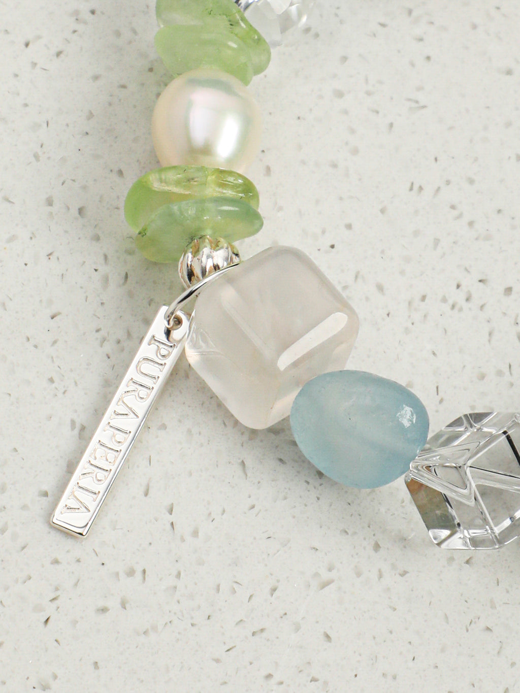 Spring Blossom Rose Quartz & Aquamarine Bracelet — Rose Quartz, Aquamarine & Sterling Silver | SENLORE