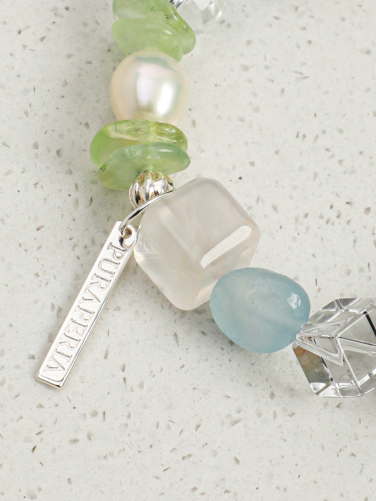 Spring Blossom Rose Quartz & Aquamarine Bracelet — Rose Quartz, Aquamarine & Sterling Silver | SENLORE