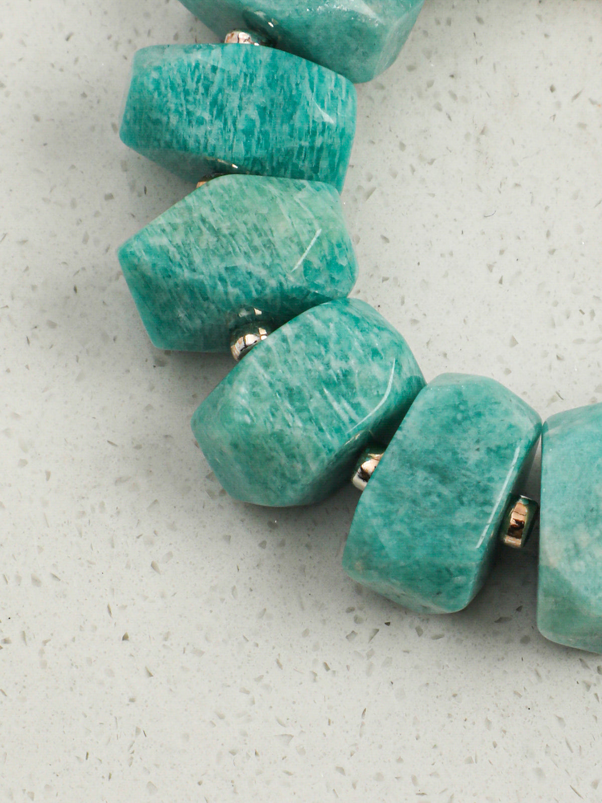 Amazonite & Baroque Pearl Toothpick Bracelet — Amazonite, Baroque Pearl & Sterling Silver | SENLORE