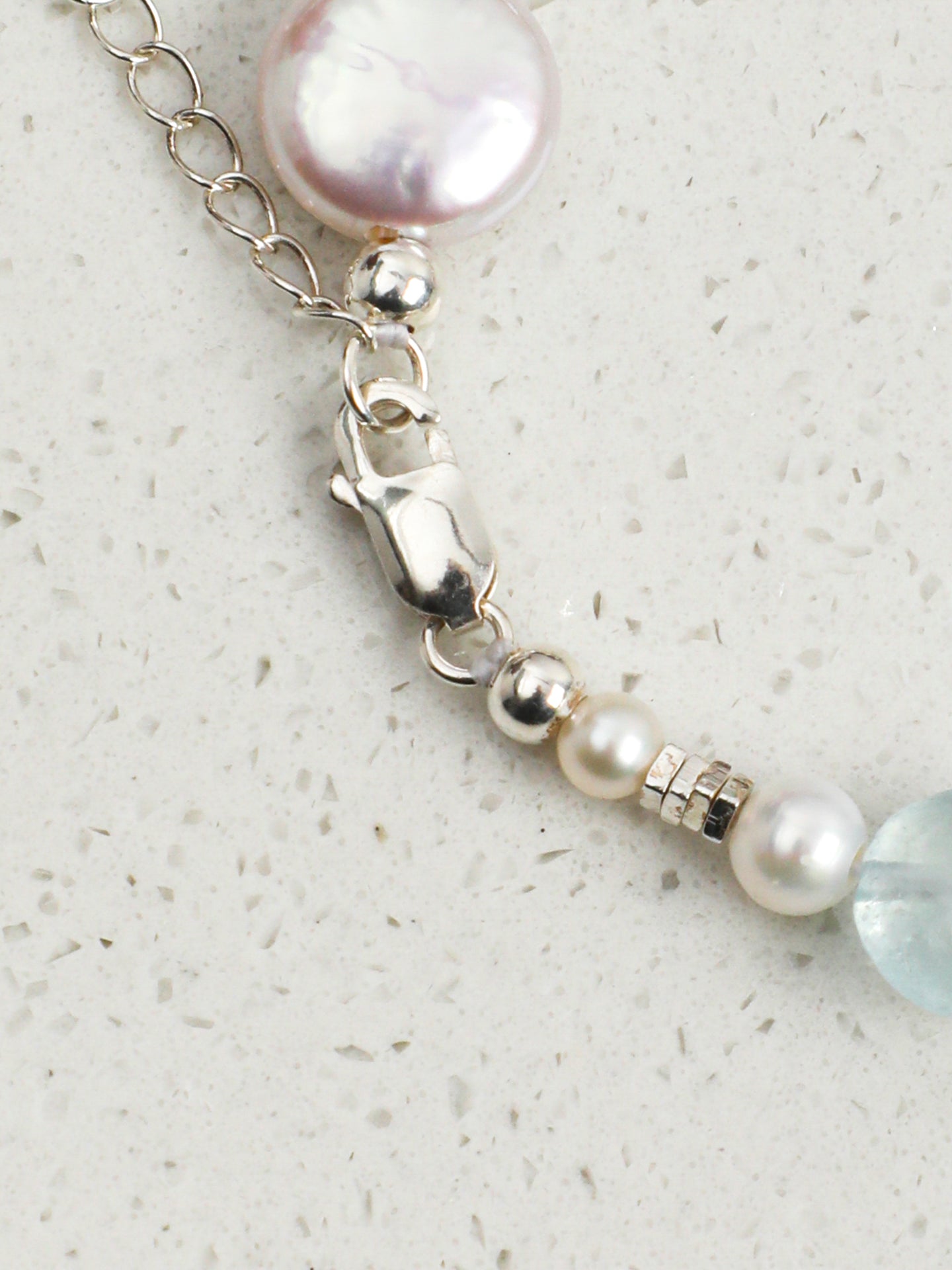 Teardrop Baroque Pearl & Lapis Bracelet — Baroque Pearl, Lapis Lazuli & Sterling Silver | SENLORE