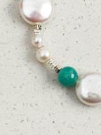 Teardrop Baroque Pearl & Lapis Bracelet — Baroque Pearl, Lapis Lazuli & Sterling Silver | SENLORE