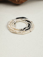Black Tourmaline Layered Pearl Necklace — Black Tourmaline, Pearl & Sterling Silver | SENLORE
